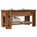 vidaXL Salontafel 101x49x52 cm bewerkt hout oud houtkleurig, Huis en Inrichting, Tafels | Salontafels, Verzenden, Nieuw, Overige houtsoorten