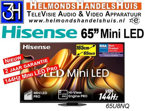Hisense goedkope High End mini led tv 144Hz Qled Nieuw, Audio, Tv en Foto, Televisies, 100 cm of meer, Smart TV, 120 Hz, 4k (UHD)