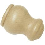 GARDINIA Eindstuk voor gordijnroede Hout voor Ø 28 mm, Verzenden, Nieuw