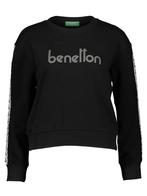 SALE -51% | Benetton Sweatshirt zwart | OP=OP, Kleding | Dames, Sportkleding, Nieuw, Verzenden