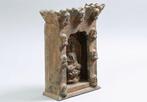 Buddha Relief – Hand-Carved Wooden Portable Altar with, Antiek en Kunst