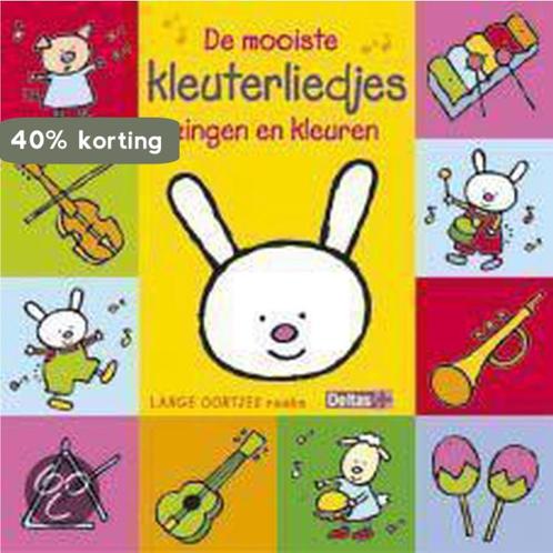 De mooiste kleuterliedjes zingen en kleuren / Lange oortjes, Boeken, Overige Boeken, Gelezen, Verzenden