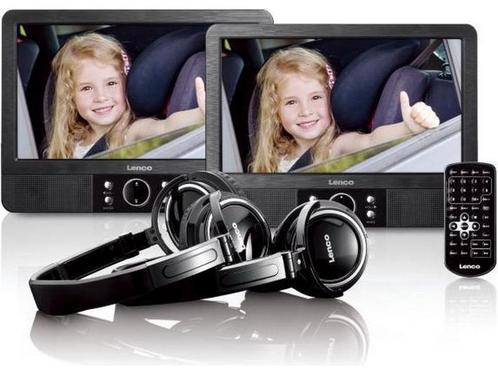 Lenco MES-415 - 9 dubbel scherm - Portable DVD-speler met, Huis en Inrichting, Woonaccessoires | Overige, Zo goed als nieuw, Verzenden