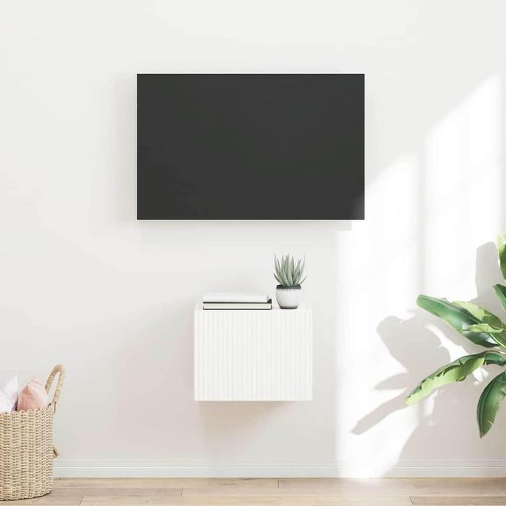 vidaXL TV Wandkast Wandgemonteerd Wit 60 x 31 x 29.5 cm, Huis en Inrichting, Kasten | Televisiemeubels, Nieuw, Minder dan 50 cm