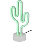 LED Tafellamp - Trion Cactus - 1W - USB - Rond - Mat Wit -, Huis en Inrichting, Lampen | Tafellampen, Nieuw, Kunststof, Ophalen of Verzenden