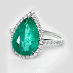 Zonder Minimumprijs - Ring - 14 karaat Witgoud, 4.10 ct, Sieraden, Tassen en Uiterlijk, Ringen, Nieuw