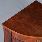 Lage 1-deurs Biedermeier hoekkast met deur en lade Hollands, Antiek en Kunst, Antiek | Meubels | Kasten, Ophalen of Verzenden