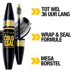 Maybelline The Colossal 36H Mascara Black - 10ml, Ophalen of Verzenden, Nieuw, Ogen, Make-up