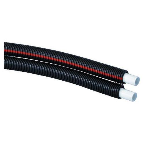 16mm x 2,00 Twinpipe - Lengte: 50m inc. Mantelbuis zwart -, Doe-het-zelf en Verbouw, Verwarming en Radiatoren, Verzenden