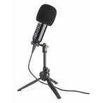 Vonyx CM320B USB studio microfoon met tafelstandaard - Zwart, Muziek en Instrumenten, Nieuw, Verzenden