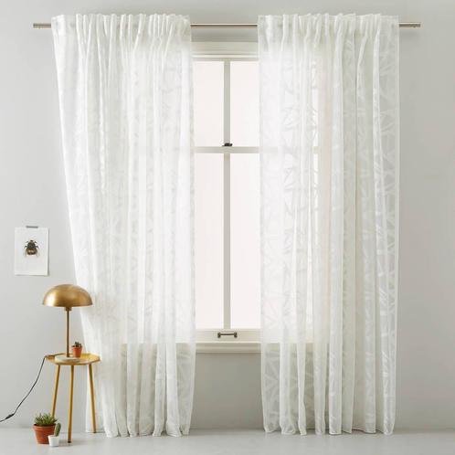 transparant gordijn (300x295 cm) Wit (Raamdecoratie), Huis en Inrichting, Stoffering | Gordijnen en Lamellen, Wit, Nieuw, Verzenden