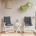 vidaXL Stoelkussens 2 st lage rug oxford stof, Huis en Inrichting, Woonaccessoires | Kussens, Verzenden, Nieuw