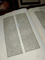 Nicolaus de Lyra - Sheet from Incunable Biblia latina Venice, Antiek en Kunst