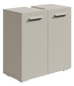 Wastafelkast Jupiter 60 x 30 x 60 cm Beige, Huis en Inrichting, Badkamer | Badkamermeubels, Verzenden, Nieuw, Wastafelkast