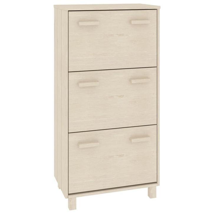 Houten Schoenenkast 3 Kieplades | OP = OP | Outlet, Huis en Inrichting, Kasten | Schoenenkasten, Nieuw, Ophalen of Verzenden