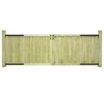 vidaXL Poorten 2 st 300x100 cm geïmpregneerd grenenhout, Verzenden, Nieuw