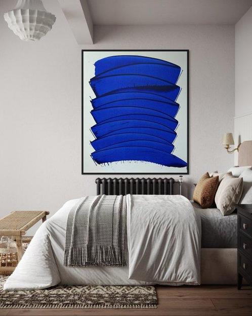 Eren - BLUE Waves - XXL, Antiek en Kunst, Kunst | Schilderijen | Modern