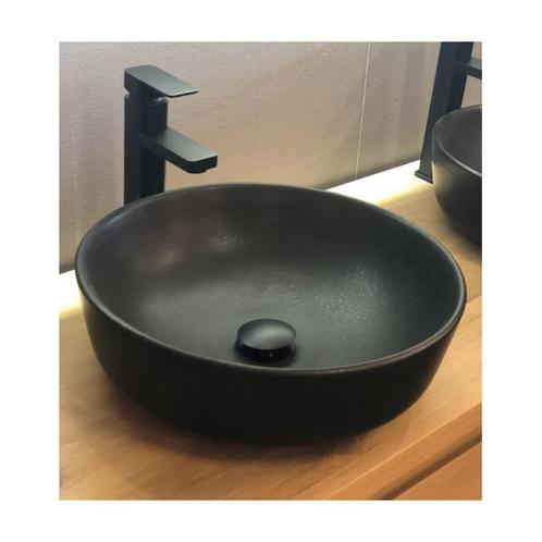 Waskom Casajoy 41x14cm Keramiek Nero Round Zwart, Doe-het-zelf en Verbouw, Sanitair, Overige typen, Nieuw, Ophalen of Verzenden