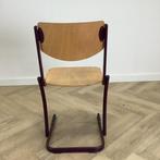 Eromes schoolstoel zithoogte 46 cm,  Beuken - paars, Huis en Inrichting, Stoelen, Ophalen of Verzenden, Gebruikt, Hout, Eén