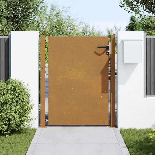 vidaXL Poort 105x155 cm cortenstaal, Tuin en Terras, Tuinpoorten, Nieuw, Verzenden