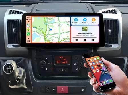 Navigatie Fiat ducato radio vanaf 2021 carkit android 13 usb, Auto diversen, Autoradio's, Nieuw, Ophalen of Verzenden