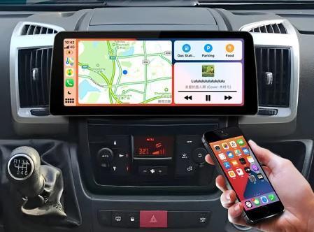 camper navigatie fiat ducato carkit android 14 apple carplay, Auto diversen, Autoradio's, Nieuw, Ophalen of Verzenden