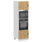 vidaXL Ovenkasten 2 st Porto bewerkt hout artisanaal, Huis en Inrichting, Keuken | Keukenelementen, Verzenden, Nieuw, Bruin