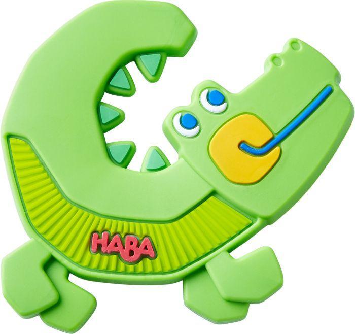 Haba bijtspeeltje krokodil silicone van €9,99 voor €7,99, Kinderen en Baby's, Speelgoed | Overig, Ophalen of Verzenden