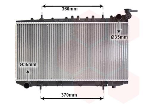 RADIATOR VOOR NISSAN ALMERA N15 1995-1999 214100M500, Auto-onderdelen, Airco en Verwarming, Nieuw, Ophalen of Verzenden