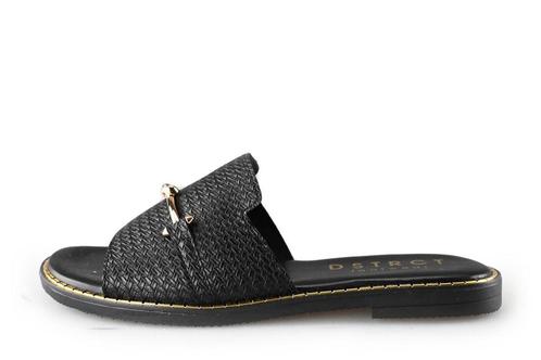 DSTRCT Slippers in maat 39 Zwart | 10% extra korting, Kleding | Dames, Schoenen, Zwart, Zo goed als nieuw, Slippers, Verzenden
