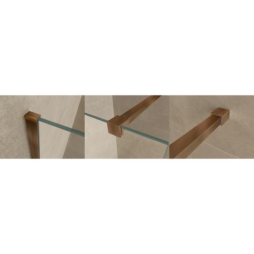 Profielset Met Stabilisatiestang BWS Smile 120cm Geborsteld, Doe-het-zelf en Verbouw, Sanitair, Douche, Nieuw, Ophalen of Verzenden