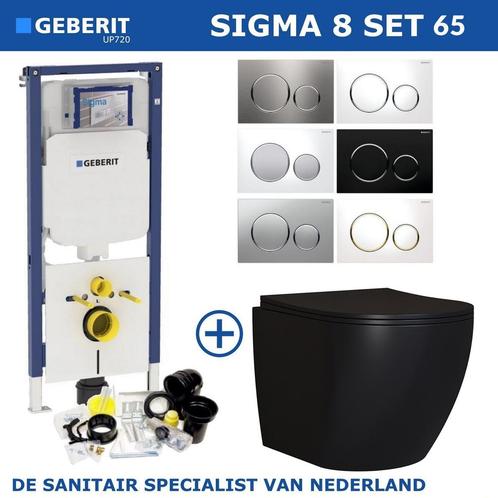 Geberit Sigma 8 (UP720) Toiletset set65 Mudo Rimless Mat, Huis en Inrichting, Badkamer | Complete badkamers, Nieuw, Ophalen of Verzenden
