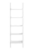 Ladder Boekenkast Wit – 5 Niveaus MDF Wandrek en Rek, Verzenden, Nieuw