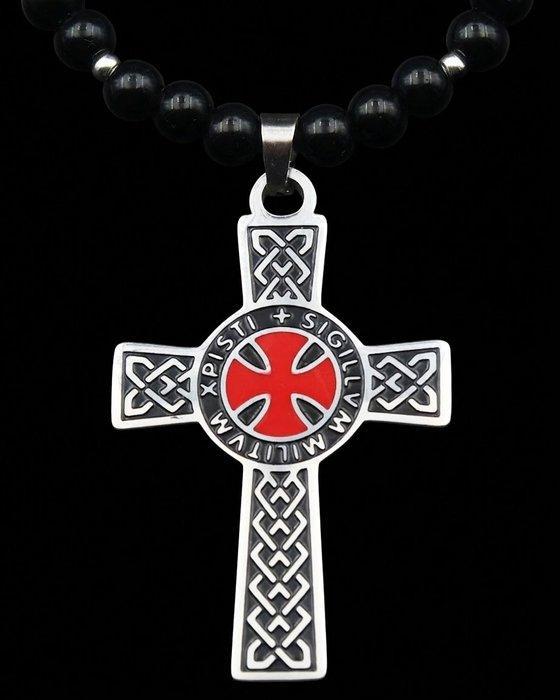 Het Tempeliersinsigne - Kruis Sigillum Militum en obsidiaan, Antiek en Kunst, Antiek | Boeken en Bijbels