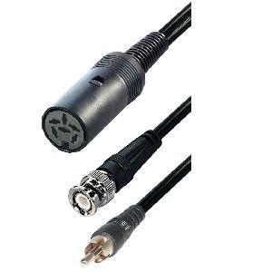 Adapter kabel BNC en RCA mannelijk - DIN 6pins, Audio, Tv en Foto, Audiokabels en Televisiekabels, Ophalen of Verzenden