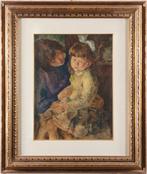 Cesare Peruzzi ( 1894–1995) - La sorellina, Antiek en Kunst, Kunst | Schilderijen | Klassiek
