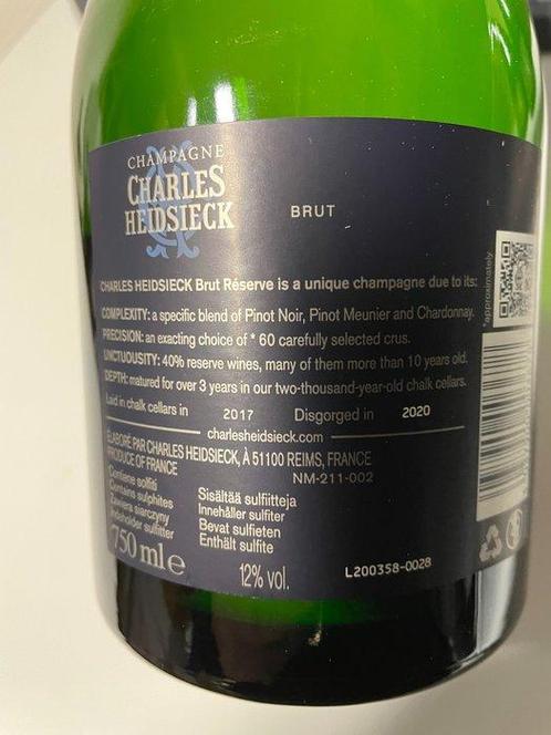 Charles Heidsieck, Brut Réserve - Champagne Brut - 6 Flessen, Verzamelen, Wijnen