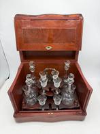 Drankkast - Glas, Marqueterie inlegwerk, Hout - Cave a