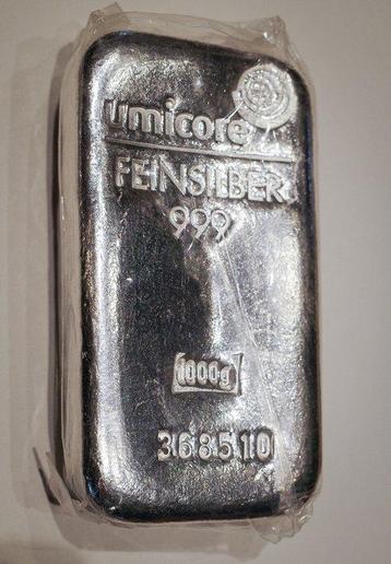 1 kilogram - Zilver .999 - Umicore, Belgium - Verzegeld beschikbaar voor biedingen