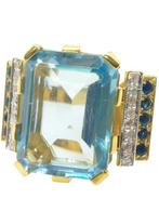 Zonder Minimumprijs - Ring - 9 kt. Geel goud, Zilver, Sieraden, Tassen en Uiterlijk, Ringen, Nieuw