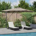vidaXL Parasol Taupe 286 x 285 x 270 cm Aluminium, Tuin en Terras, Parasols, Verzenden, Nieuw, 2 tot 3 meter