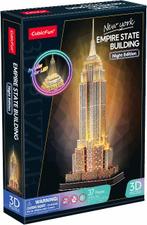Empire State Building LED 3D Puzzel (37 stukjes) | CubicFun, Verzenden, Nieuw
