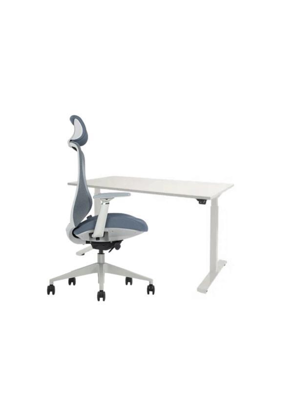 Complete ergonomische thuiswerkplek - Van €1162 bij ons €625, Huis en Inrichting, Bureaustoelen, Ergonomisch, Grijs, Nieuw, Bureaustoel