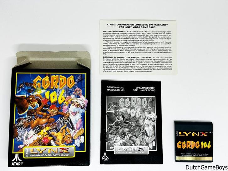 Atari Lynx - Gordo 106, Spelcomputers en Games, Games | Atari, Gebruikt, Verzenden