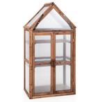 Portable 3 Tier Mini Houten Serre met Verwijderbare Planken