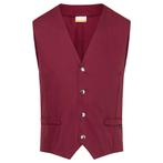 GGM Gastro | (6 stuks) KARLOWSKY | Heren Vest Kai - Bordeaux, Huis en Inrichting, Verzenden, Nieuw, Effen, Bord(en)