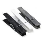 Wasknijpers | 24 stuks (Kunststof, Wit/Zwart/Grijs), Verzenden, Nieuw