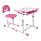 Kinderbureauset Sala kindertafel met 1 stoel roze en wit [en, Kinderen en Baby's, Kinderkamer | Tafels en Stoelen, Nieuw, Verzenden