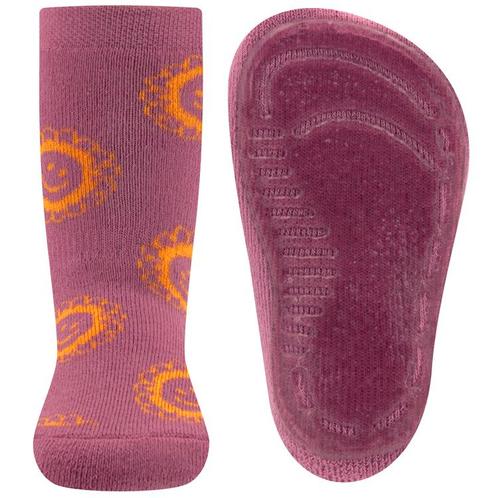 Antislipsok Ewers - Lila/Paars met Gele Lachende Zonnebloeme, Kinderen en Baby's, Kinderkleding | Schoenen en Sokken, Meisje, Nieuw
