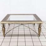 Vintage Salontafel Glas en Messing, Ophalen of Verzenden, Nieuw